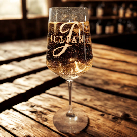 Weißweinglas mit Gravur für Geschenke und besondere Anlässe