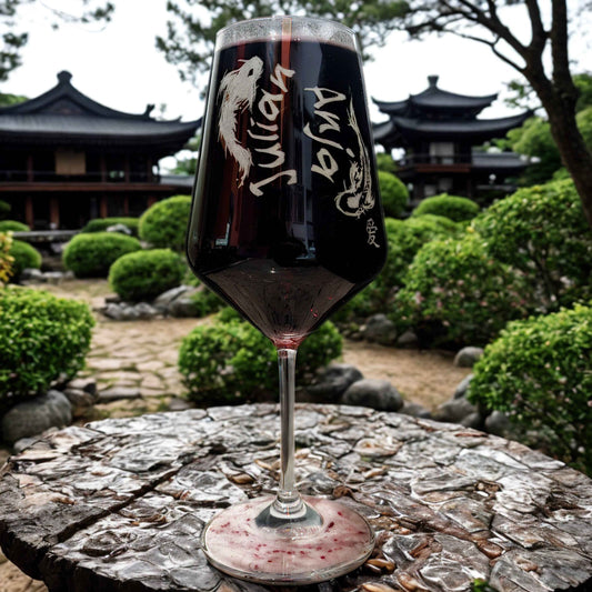 Rotweinglas mit Gravur für Geschenke und besondere Anlässe