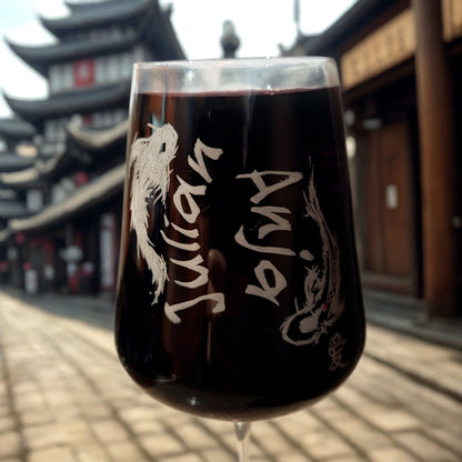 Rotweinglas graviert für Geschenke und besondere Anlässe