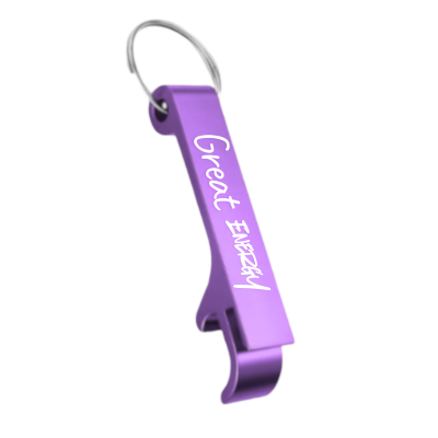 Personalisierbarer Flaschenöffner mit Gravur in verschiedenen Farben