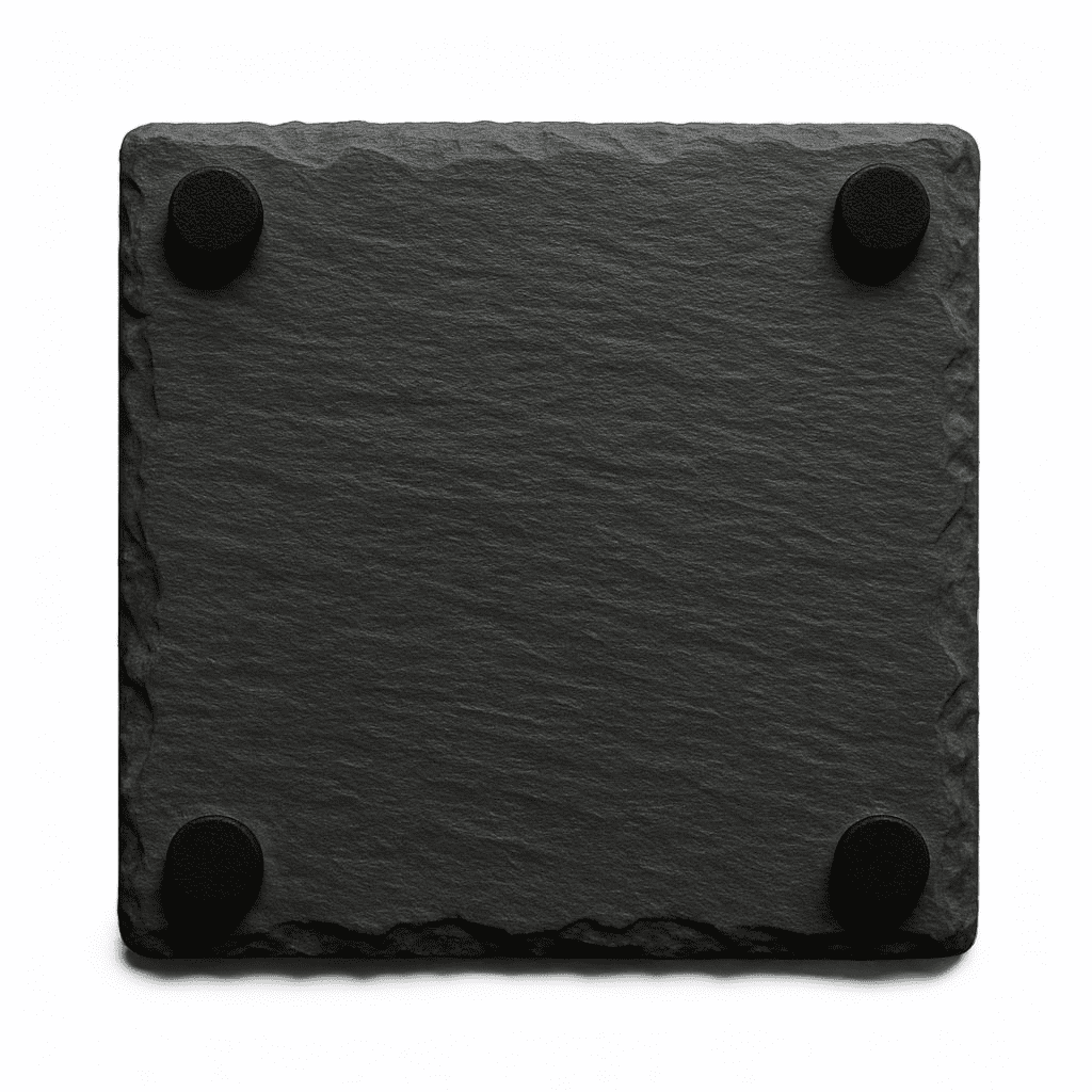 Schieferuntersetzer mit Gravur